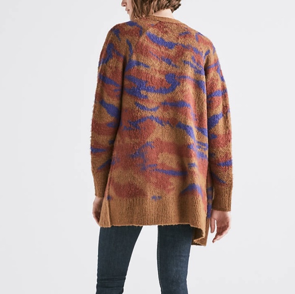 Lucky Brand Malibu Patterned Bf Cardi - Picture 4 of 6